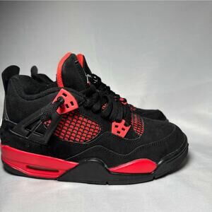 Size 4.5 - Nike Air Jordan 4 Retro GS Red Thunder Men's Shoes Ships Now